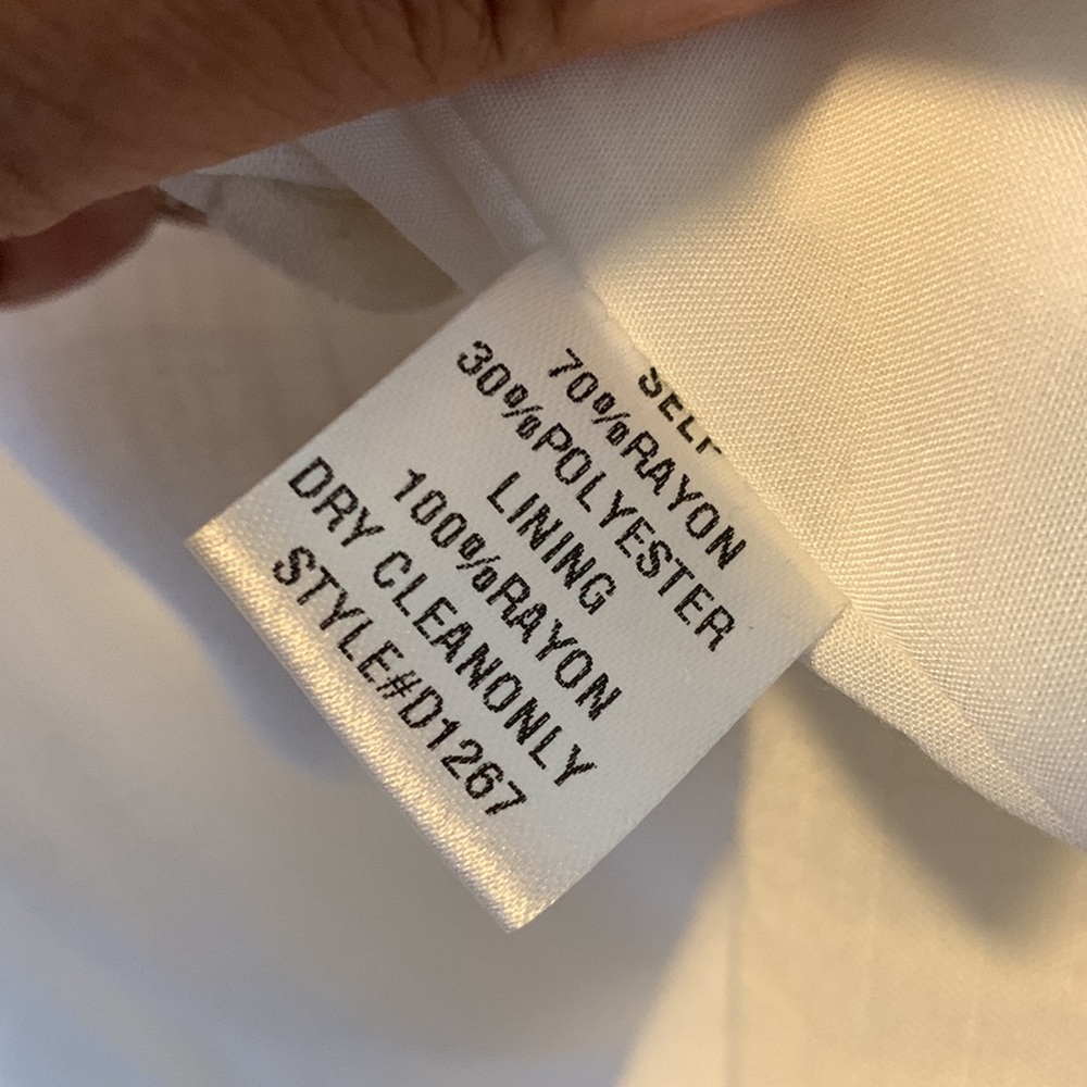 NWT-Anthropologie Farrow Dress-White-size M - Picture 5 of 5